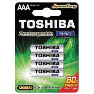 Batteria MiniStilo Ricaricabili 900mAh 4pz